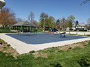 Mound Park inclusive area with poured rubber Dallas Center, IA