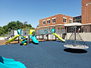 Horace Mann Elem. Play Unit w/ Poured Rubber Surface Iowa City, IA